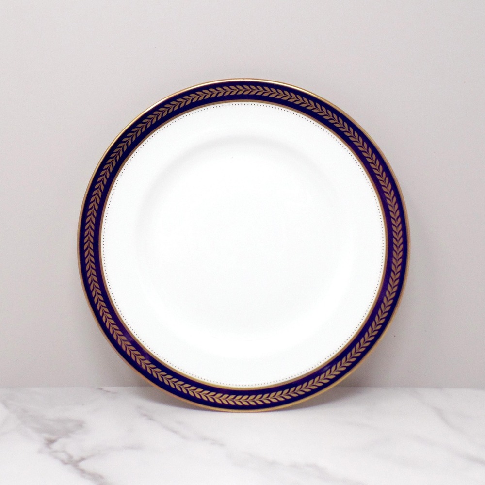 Vintage Coalport Bone China Blue Wheat Salad Plate